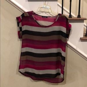 Paper moon sheer top